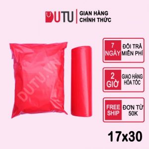 Túi Niêm Phong Tự Dính Hồng Size 17x30