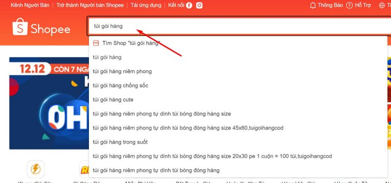 Gợi ý từ khóa có sẵn