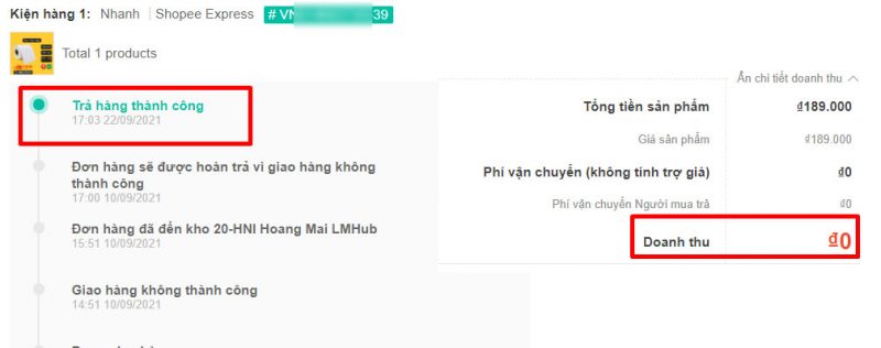 quy trình hoàn hàng Shoppe